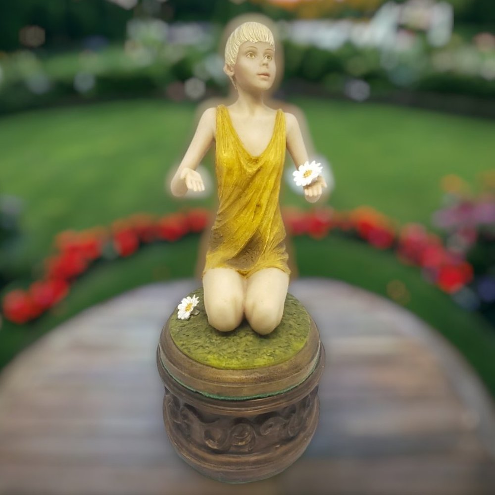 Summer Elf Lidded Trinket Box 4 Seasons  - Michael Talbot by Flambro